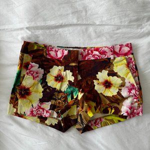 J.Crew Bright Floral Print Cotton Shorts - Size 6